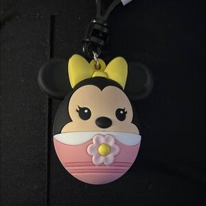 Minnie Mouse Pink and Yellow Keychain